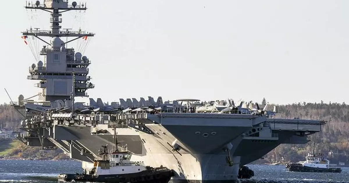 US carrier strike group embarks on a scheduled deployment amid Middle East tensions