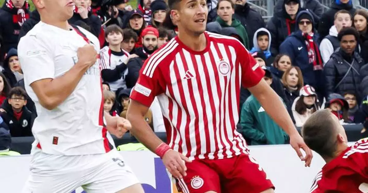 Brighton signs teenage forward Kostoulas from Champions League-bound Olympiakos