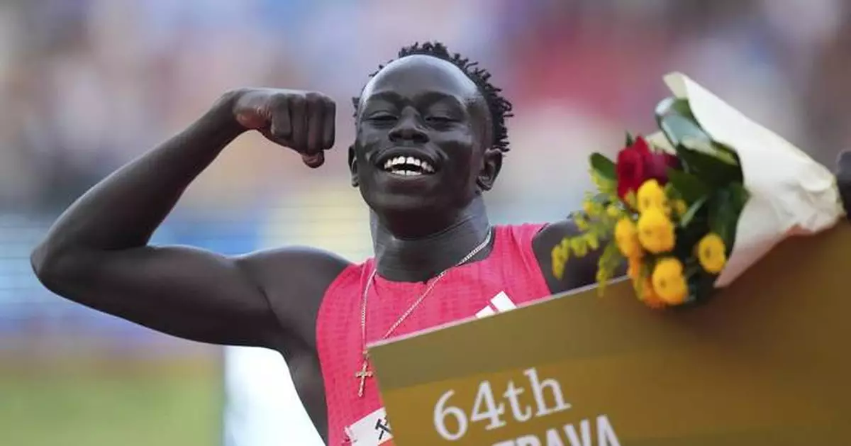 Australian teenager Gout Gout lowers his national record in the 200 in his first pro race in Europe