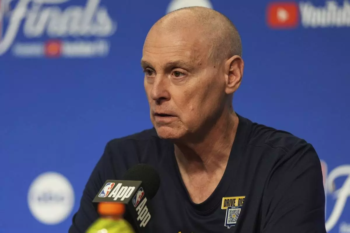 Indiana Pacers head coach Rick Carlisle speaks prior to Game 4 of the NBA Finals basketball series against the Oklahoma City Thunder, Friday, June 13, 2025, in Indianapolis. (AP Photo/Michael Conroy)