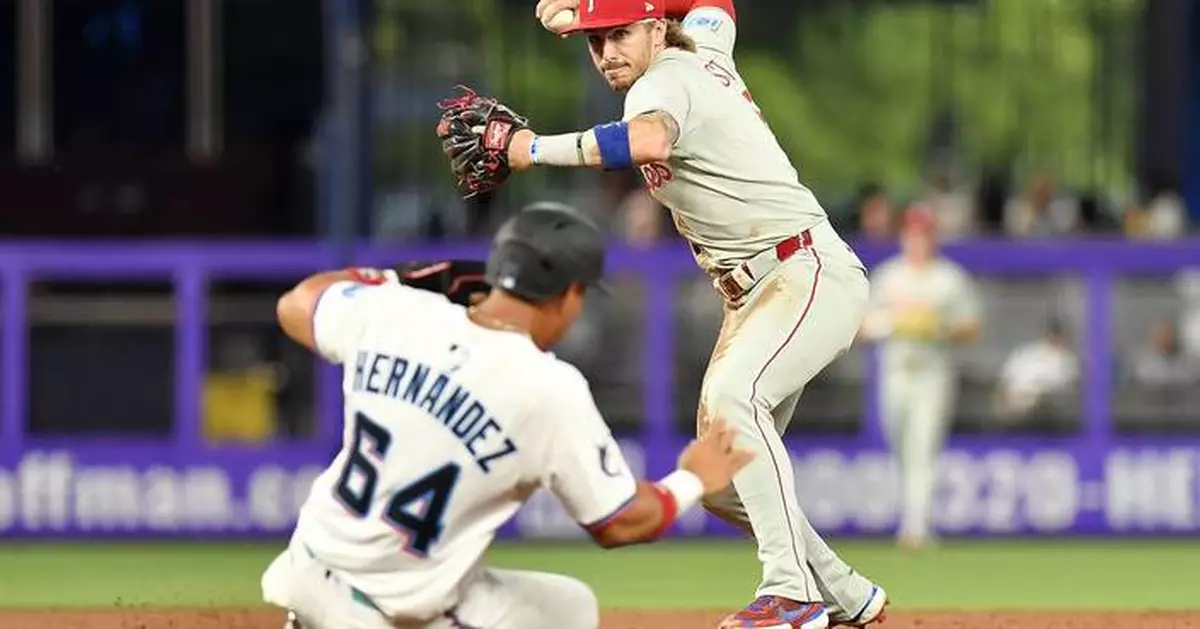 Schwarber hits 23rd homer of season, Sánchez pitches 8 sharp innings to lead Phillies past Marlins