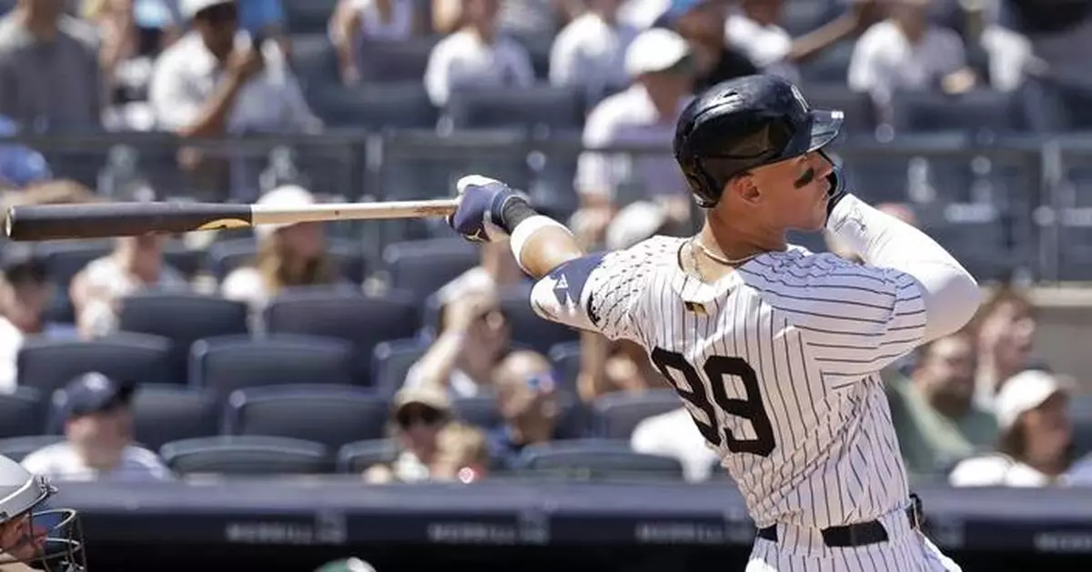 Judge homers twice to reach 30, Chisholm has 4 RBIs, Stroman wins in return as Yanks beat A's 12-5