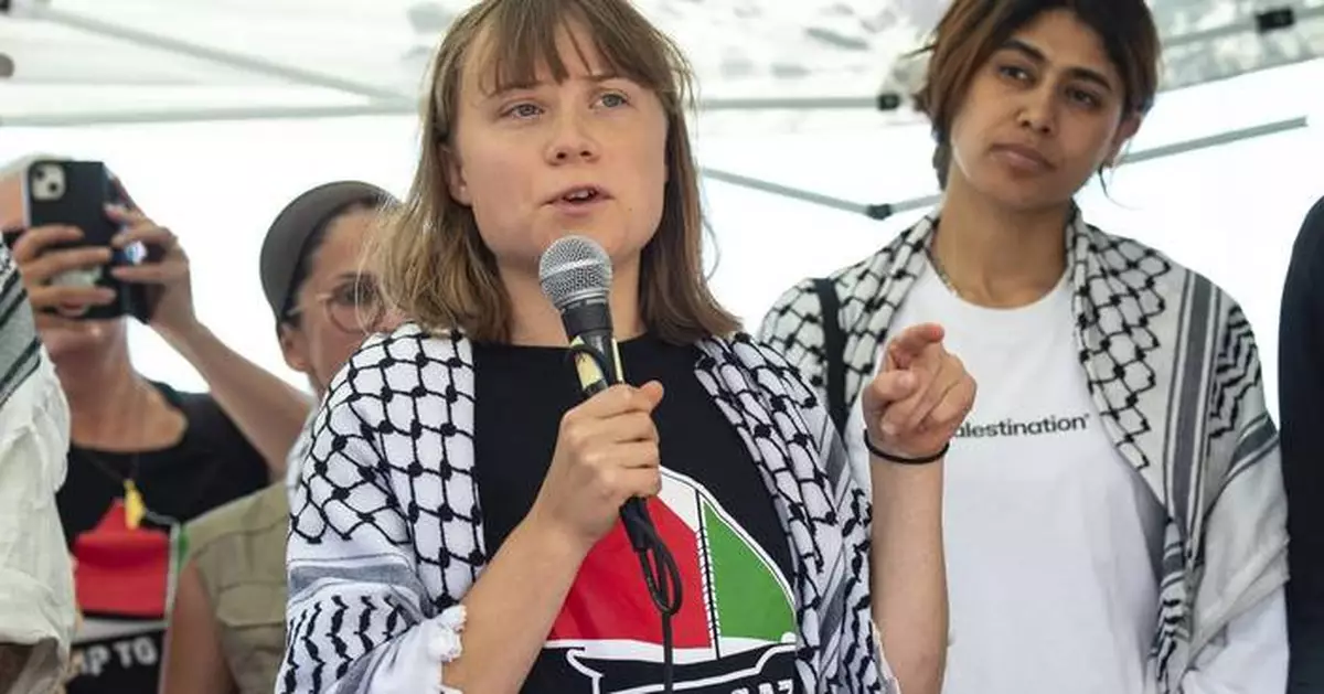 Climate activist Greta Thunberg joins aid ship sailing to Gaza aimed at breaking Israel's blockade