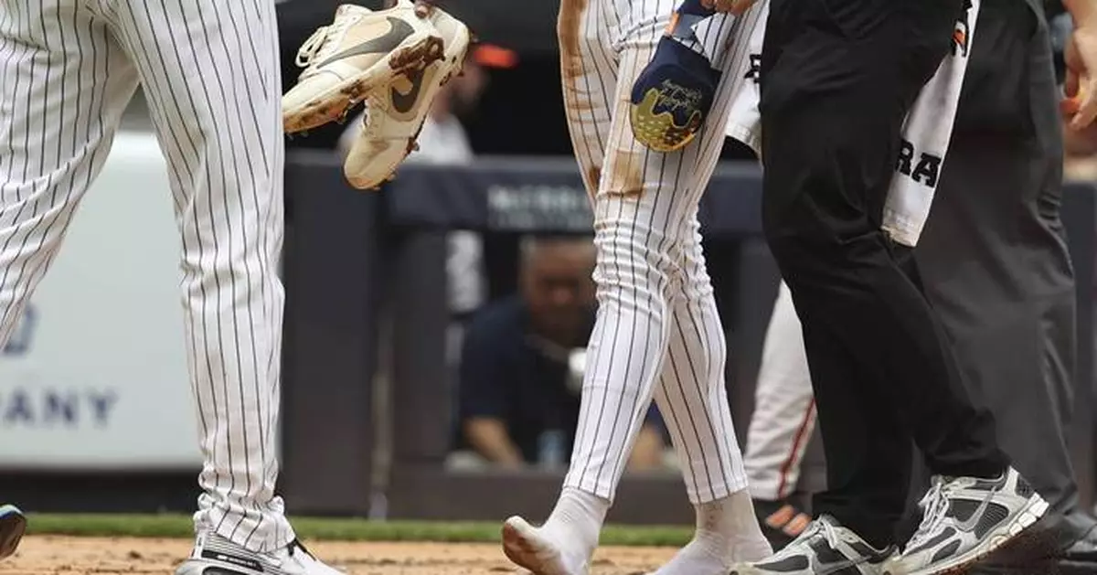 Shoeless Jazz Chisholm Jr. crosses plate for Yankees, a century after Shoeless Joe Jackson