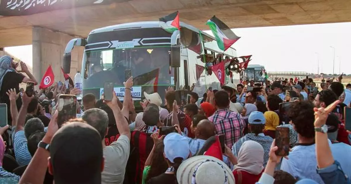 A convoy sets off for Gaza from North Africa to protest Israel's blockade