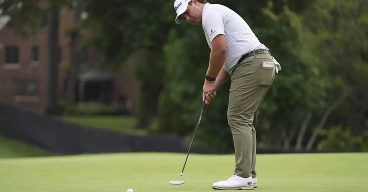 Aldrich Potgieter, PGA Tour's youngest player and biggest hitter, leads Rocket Classic by 2 strokes