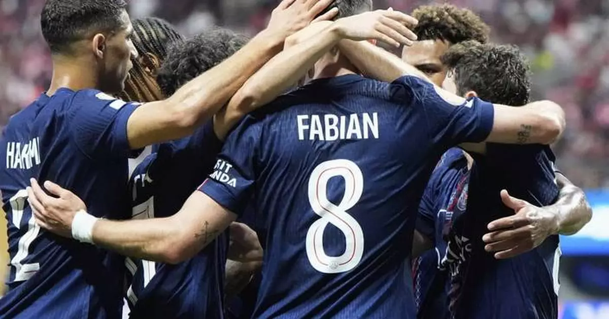 Neves scores twice and Paris Saint-Germain routs Messi's Inter Miami 4-0 at Club World Cup