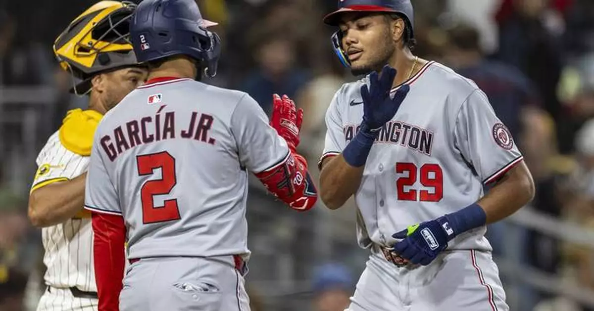 Wood homers and drives in 4 as the Nationals beat the Padres
