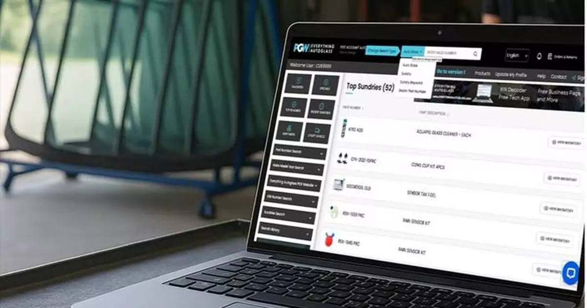 PGW Auto Glass Unveils New Ordering Website