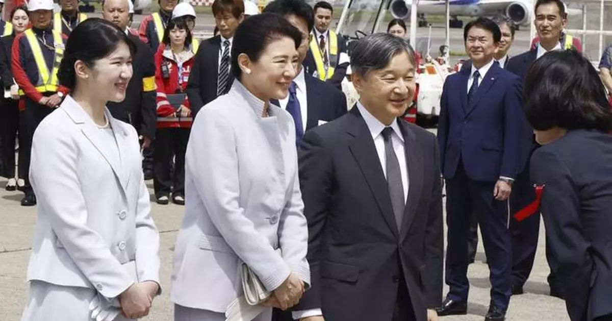 Japan's emperor and his family pray in Okinawa for the victims of the island battle 80 years ago