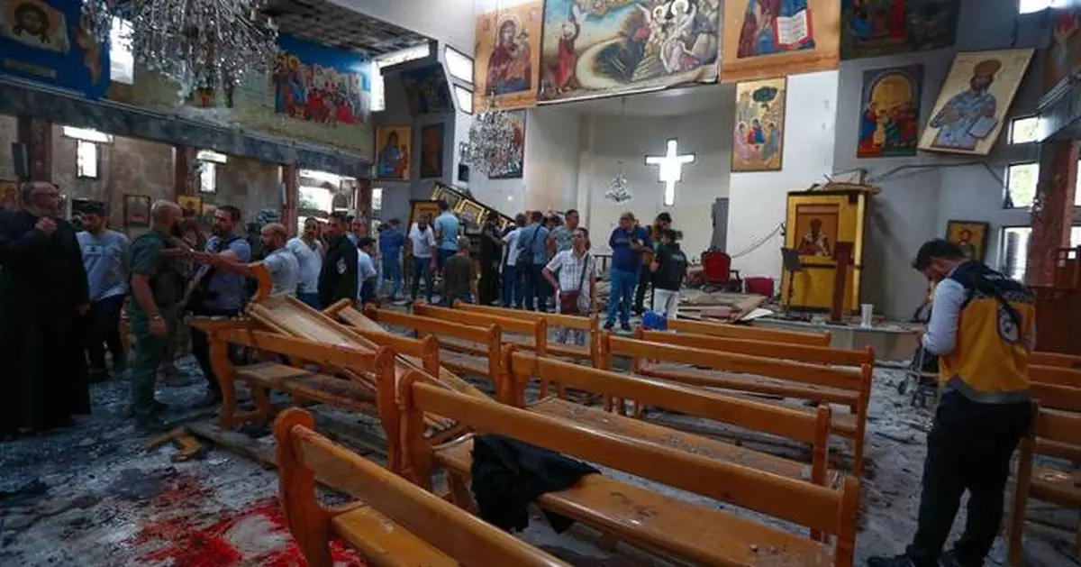Mideast governments condemn suicide bombing of Syrian church as death toll rises to 25