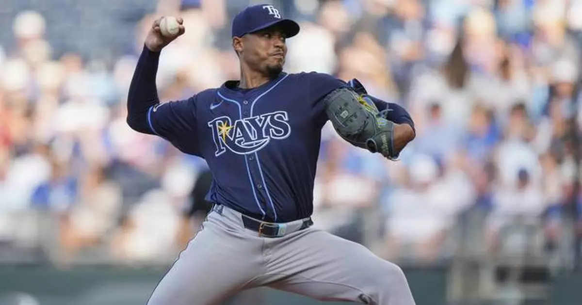 Jansen has HR and 3 RBIs, Bradley pitches 6 2/3 scoreless innings as the Rays beat Royals 5-1