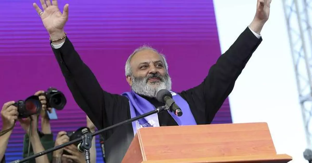 Armenian authorities arrest an archbishop and accuse him of plotting against the government