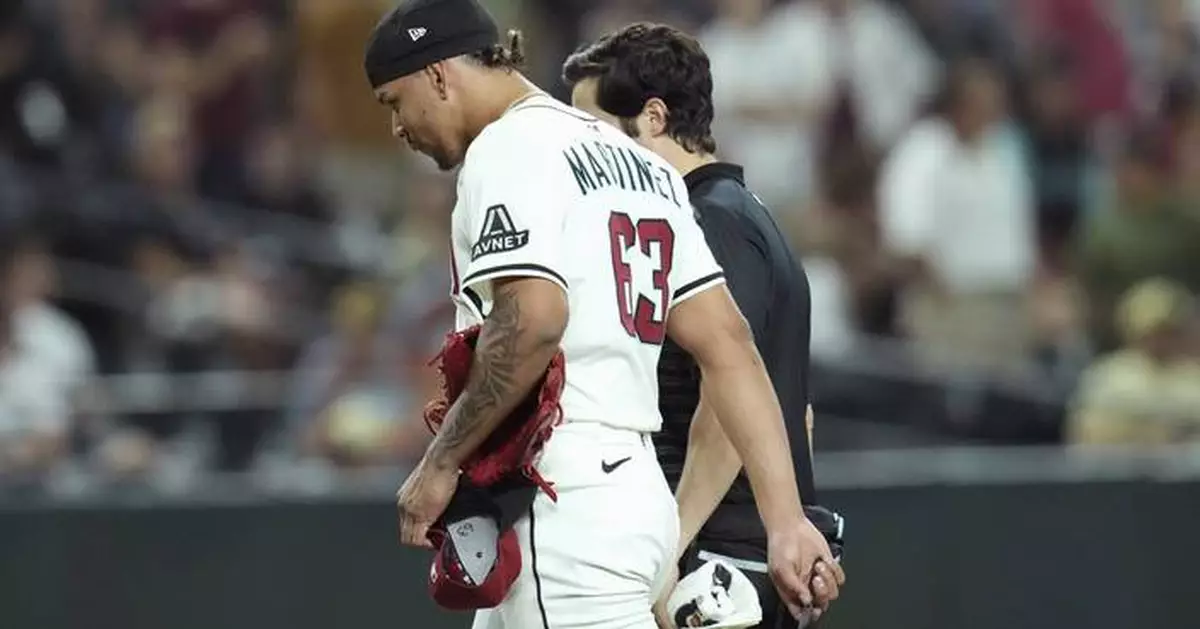 Diamondbacks place reliever Martinez on injured list with sprained pitching elbow