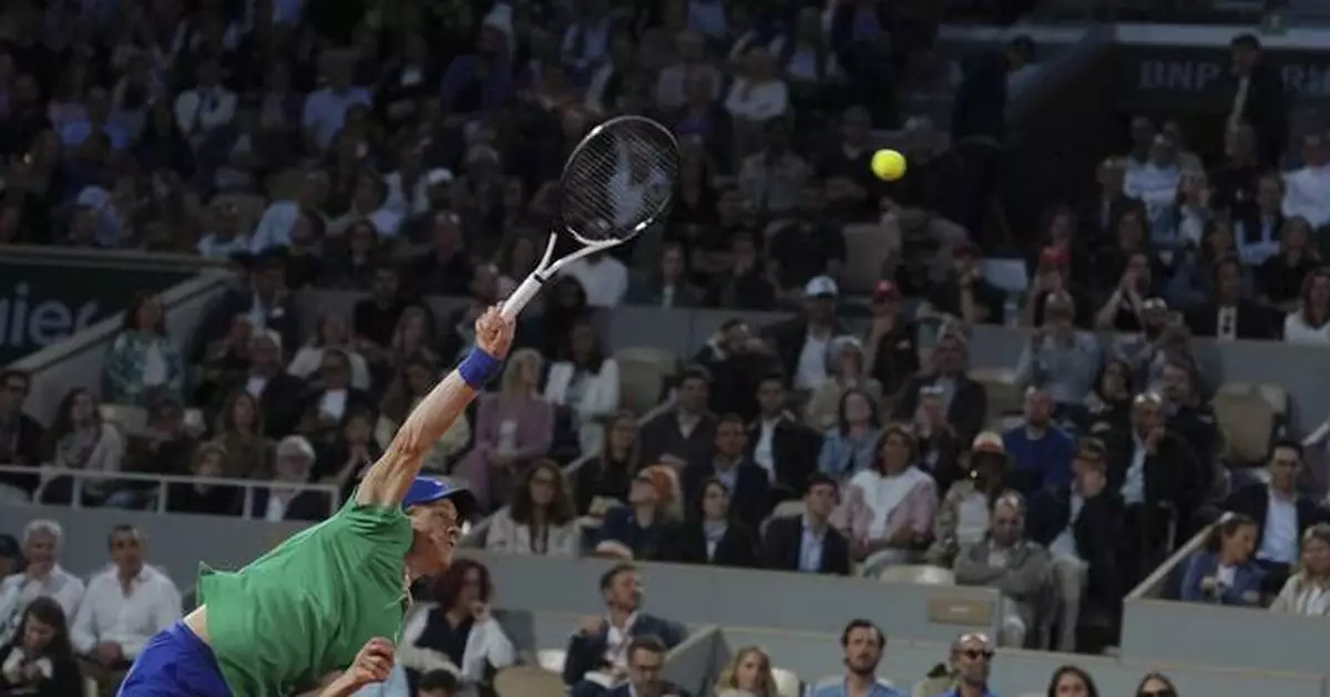 French Open: No. 1 Jannik Sinner dominates Andrey Rublev to reach the quarterfinals