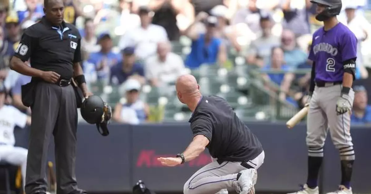 Freeman, Schaeffer ejected in the third inning of Colorado's game at Milwaukee