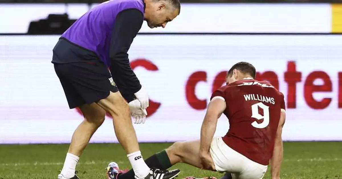 Scrumhalf Tomos Williams out of British and Irish Lions tour with a hamstring injury