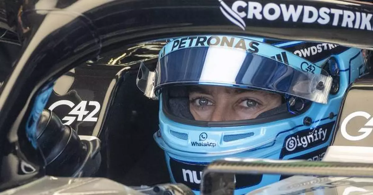 George Russell mocks Max Verstappen's penalty as he takes pole for Canadian GP