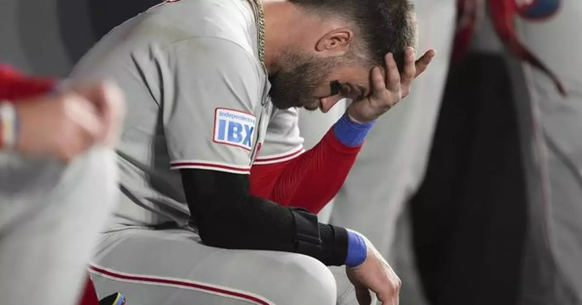 Phillies place Bryce Harper on injured list with wrist inflammation, no timetable for return