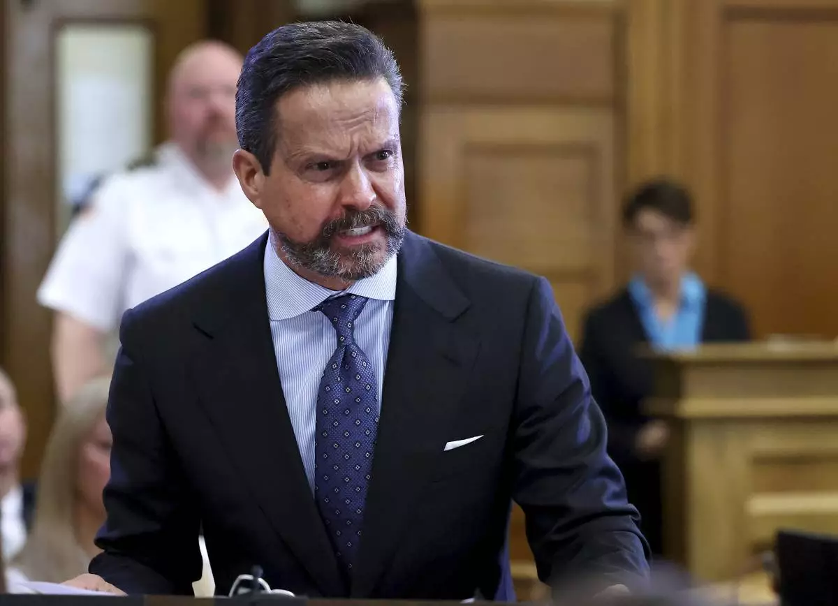 Defense attorney Alan Jackson speaks to jurors during closing arguments in the murder trial of Karen Read in Norfolk Superior Court, Friday, June 13, 2025, in Dedham, Mass. (Mark Stockwell/The Sun Chronicle via AP, Pool)