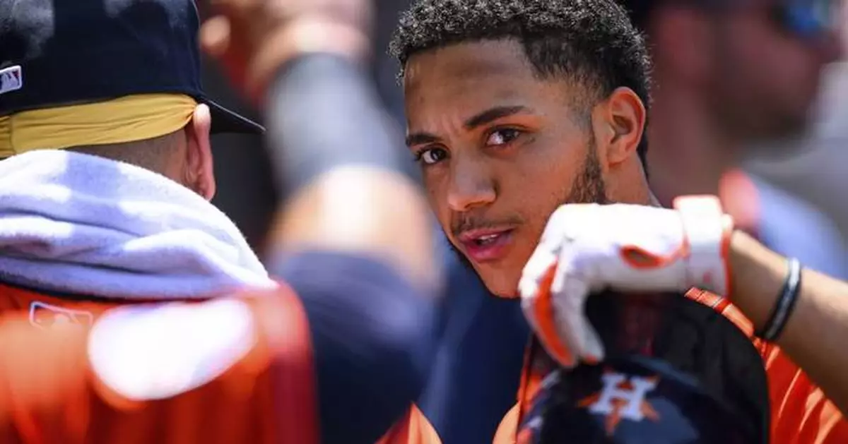 Astros shortstop Jeremy Peña out of lineup a day after getting hit in the ribs by a pitch