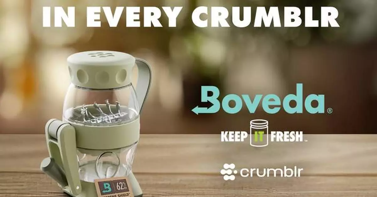 Boveda’s Precision Humidity Control Elevates Herbal Freshness in the New Crumblr Aerator