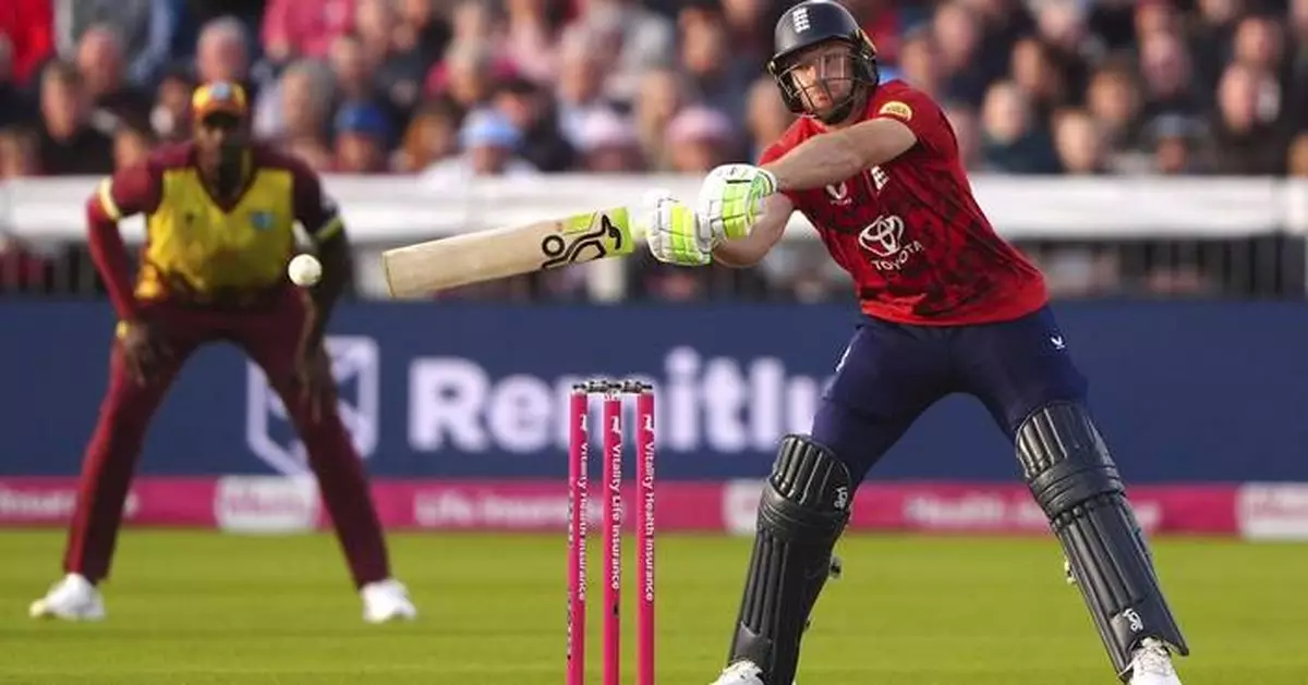 England beats West Indies by 21 runs in T20 series opener