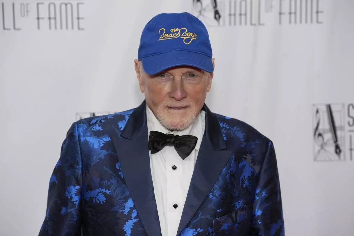 Mike Love attends the 54th annual Songwriters Hall of Fame induction and awards gala on Thursday, June 12, 2025, at the Marriott Marquis Hotel in New York. (Photo by Charles Sykes/Invision/AP)