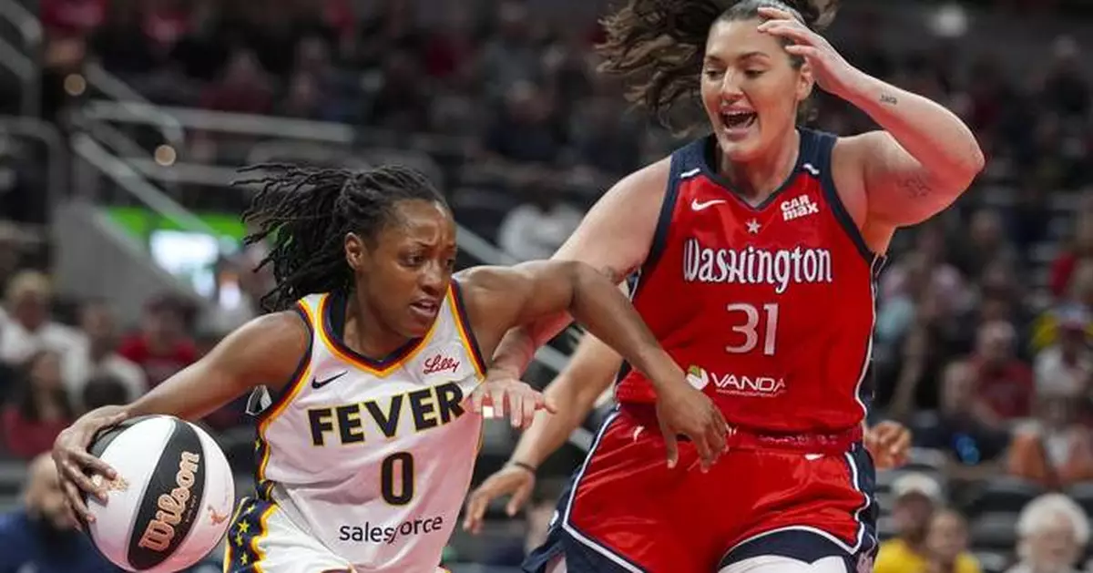 Kelsey Mitchell scores 23 and the Fever _ without Caitlin Clark -- beat the Mystics 85-76