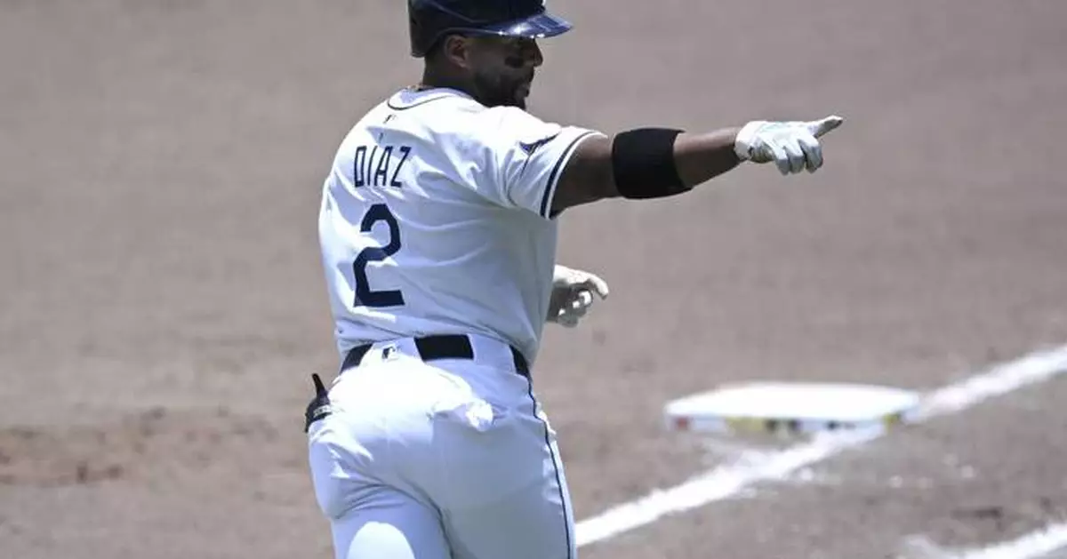 Yandy Díaz powers Rays past Marlins 3-2; Rasmussen's streak of 23 scoreless innings halted in 1st