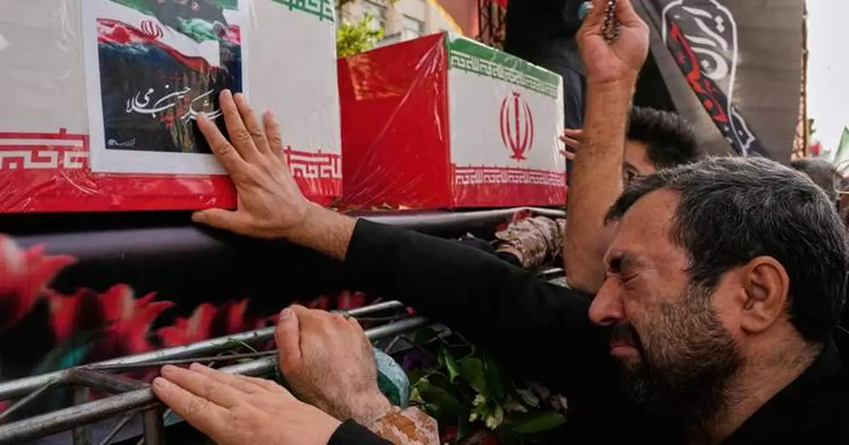 Photos of the funeral of top Iranian military commanders and scientists killed in Israeli strikes
