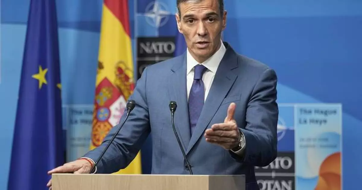Spain's leader sticks by decision to break with NATO spending goal despite Trump tariff threats