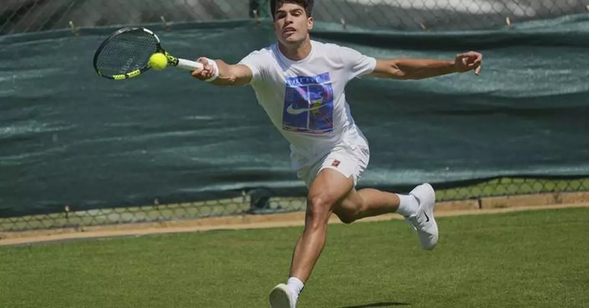Carlos Alcaraz loves playing on grass and is trying to win a third Wimbledon title in a row