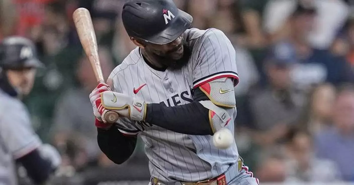 Twins scratch Byron Buxton from series finale vs. Astros after being hit by pitch