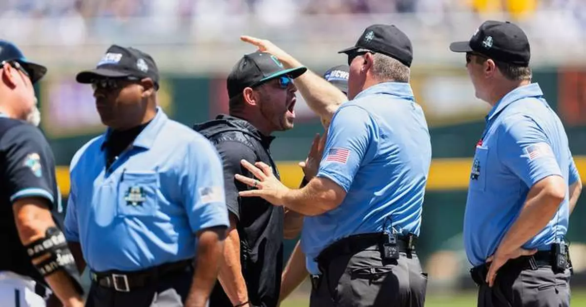 Coastal Carolina coach says CWS ejection was unwarranted and he was wrongly accused of bumping ump