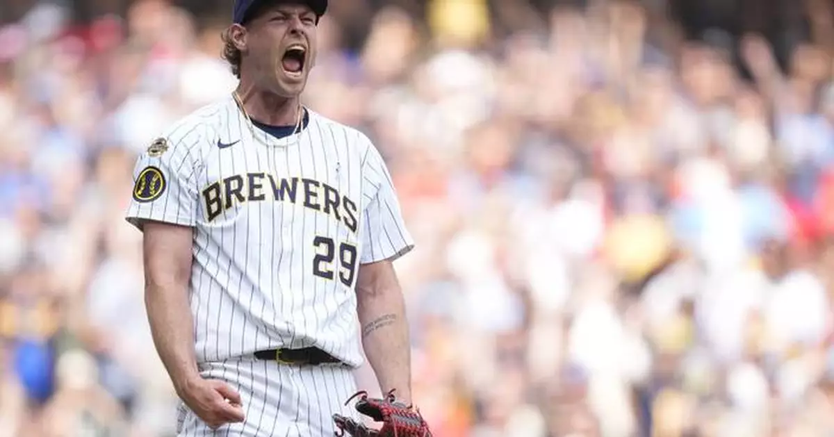 Yelich homers and Megill escapes a 9th-inning jam as the Brewers top the Cardinals 3-2