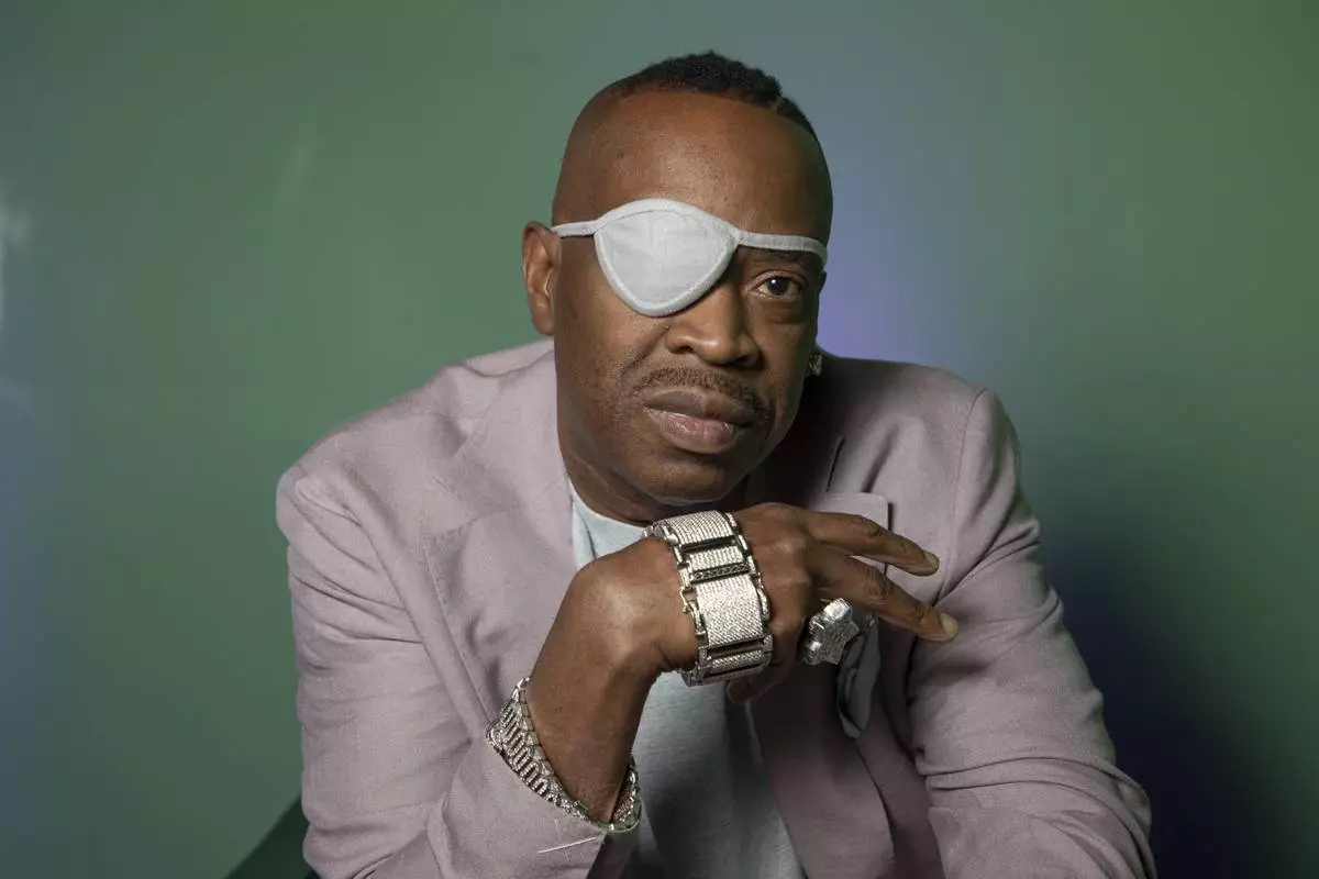 Slick Rick poses for a portrait on Friday, June 13, 2025, in New York. (Photo by Andy Kropa/Invision/AP)