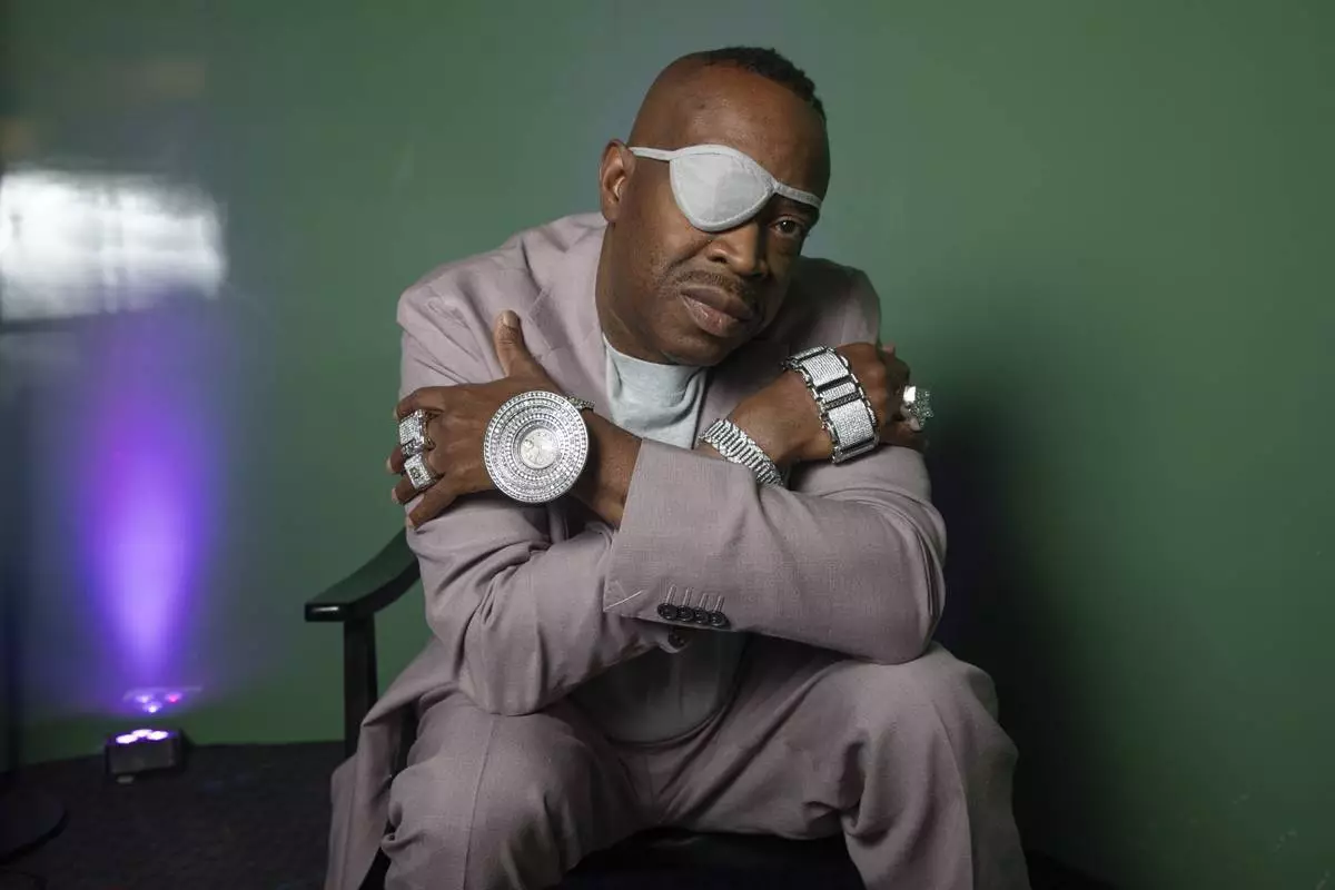 Slick Rick poses for a portrait on Friday, June 13, 2025, in New York. (Photo by Andy Kropa/Invision/AP)