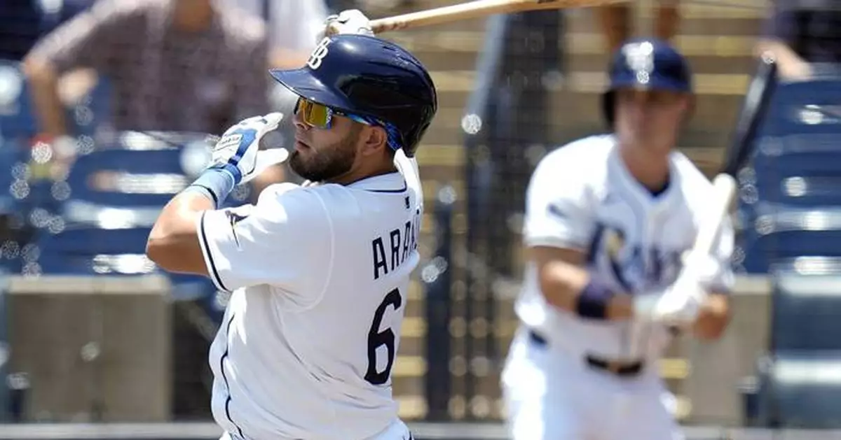 Jonathan Aranda drives in two and the Rays win their fourth straight, 4-3 over the Marlins