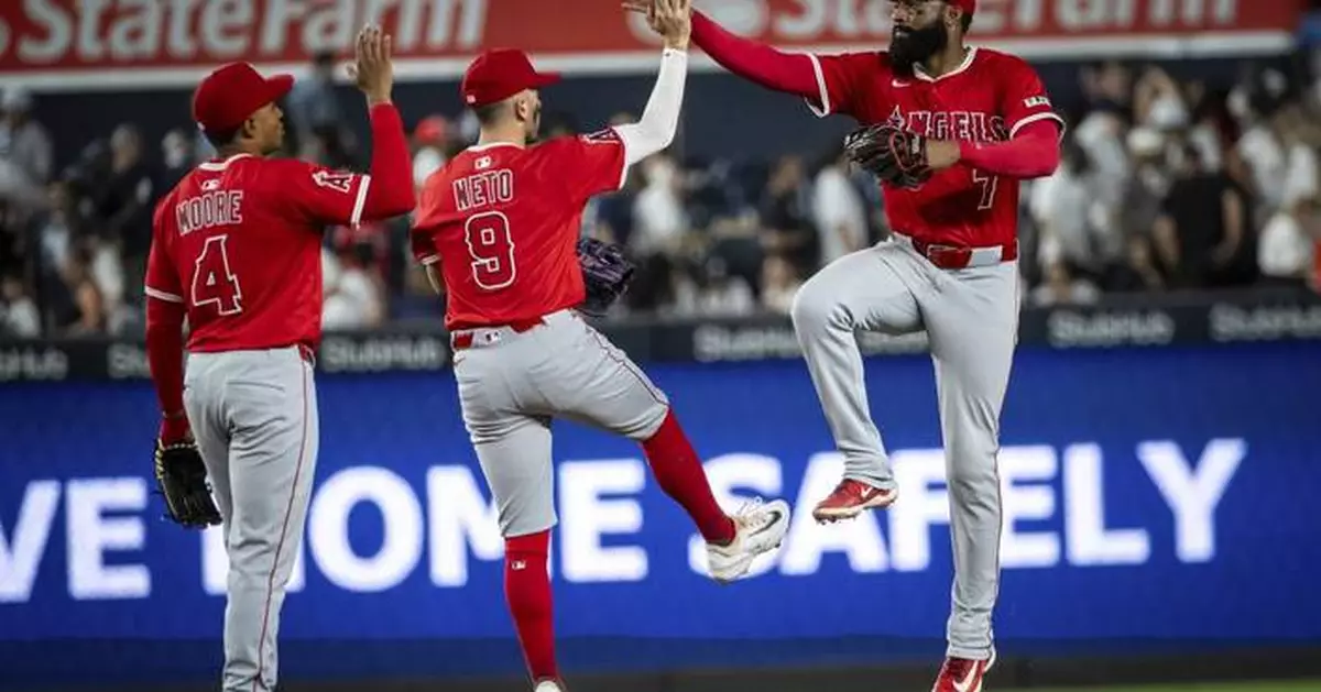 Chisholm's HR ends Yanks' 30-inning scoreless skid; Angels beat New York on a late Volpe error