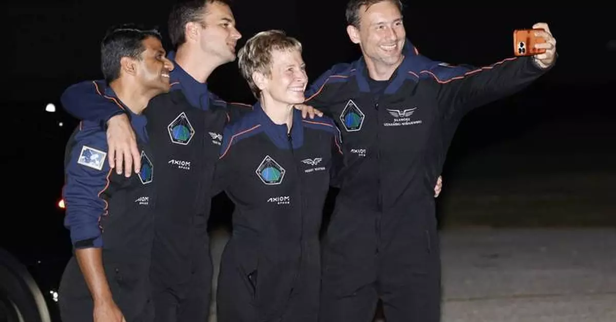 Astronauts from India, Poland and Hungary blast off on a privately funded trip to the space station