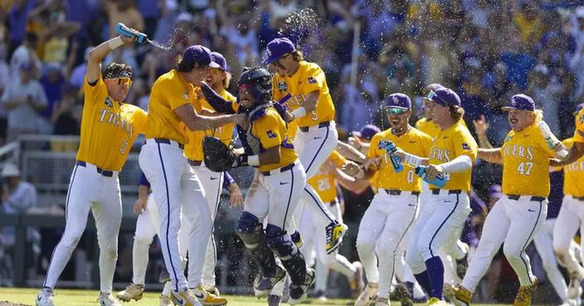 LSU sweeps Coastal Carolina in CWS finals for its 2nd national title in 3 years and 8th overall