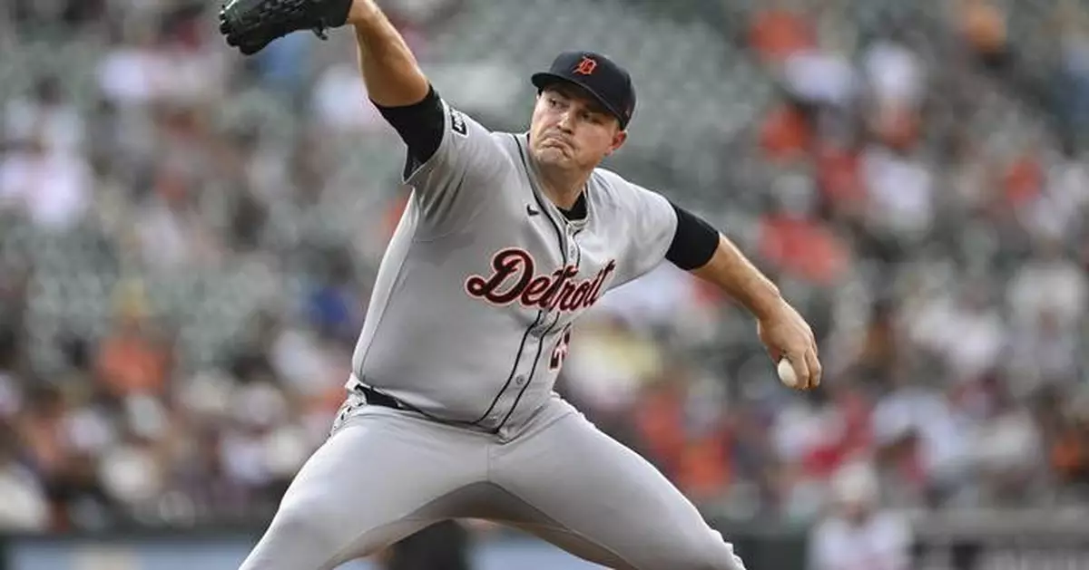 Skubal throws 7 shutout innings, Meadows homers as Tigers beat Orioles 4-1