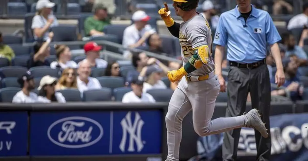 Rooker, Kurtz homer off Schmidt to back Sears, lead Athletics over Yankees 7-0