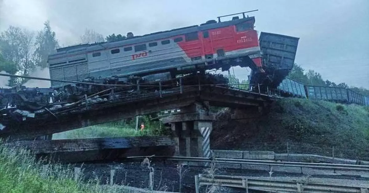 Explosions caused 2 bridges in western Russia to collapse, officials say. 7 people were killed