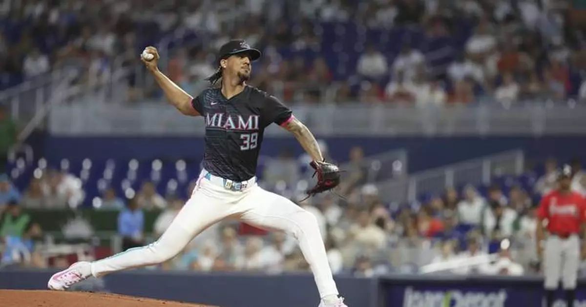 Acuña reaches base 4 times and Braves beat Marlins 7-0