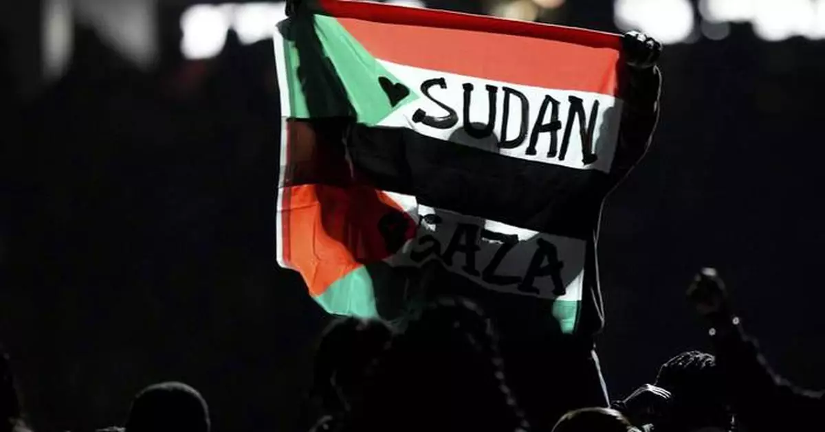 Super Bowl halftime performer charged for running on field with 'Sudan and Free Gaza' flag