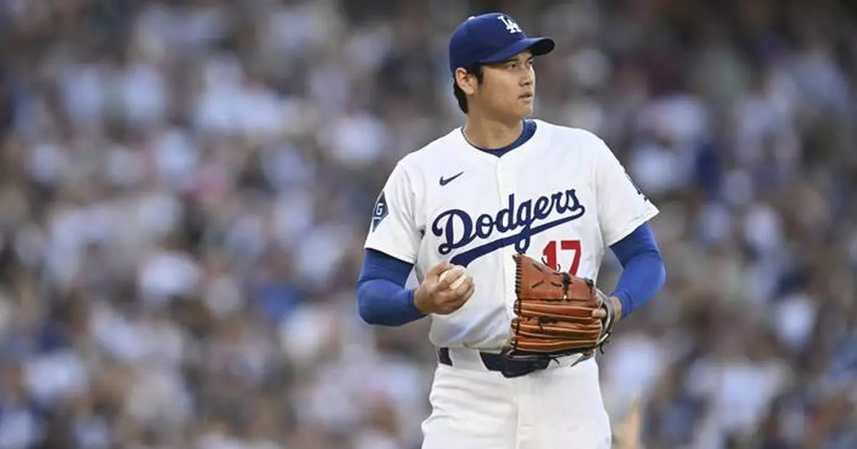 Shohei Ohtani will pitch for the Dodgers against the Nationals on Sunday