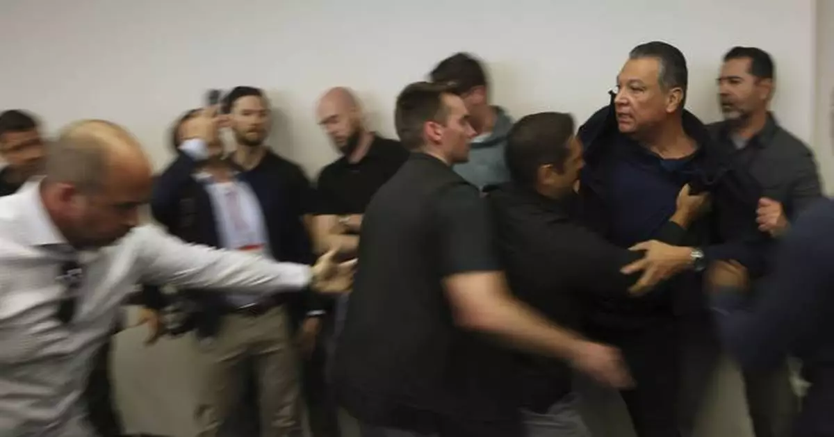 Sen. Padilla is forcefully removed from Noem's news conference on immigration raids and handcuffed