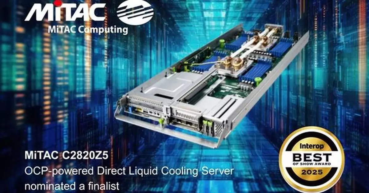 MiTAC Computing OCP-powered Direct Liquid Cooling Server Named a Finalist at Interop Tokyo 2025